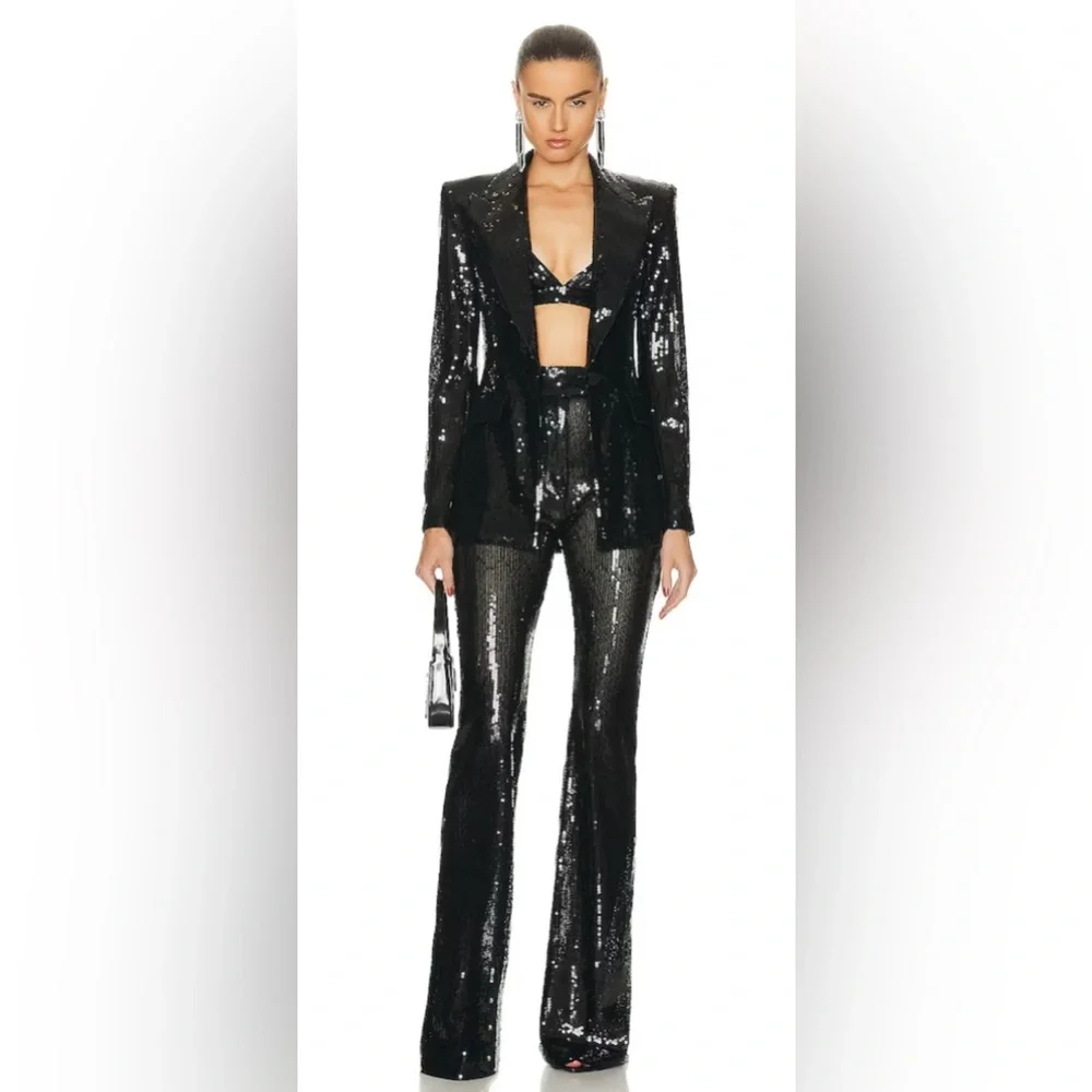 Sequin Fitted Blazer - Picture 4 of 13